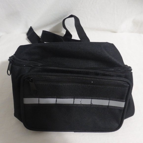 Black fanny pack / waist belt with adjustable strap and snap buckle GUC - Picture 1 of 7